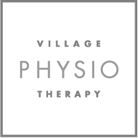 Village Physio Therapy, logo, grey, transparent, background